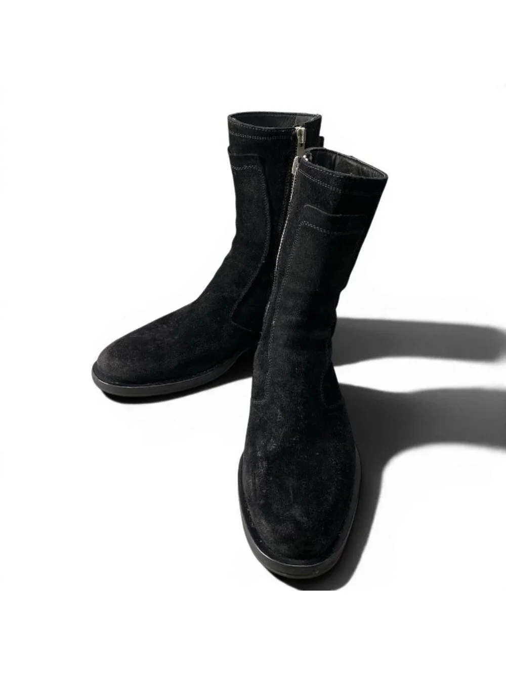 Dior Homme Era Votc Suede Leather Boots Side Zip 42.5 Black Shoes